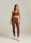 Conjunto seamless marrom