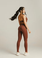 Conjunto seamless marrom
