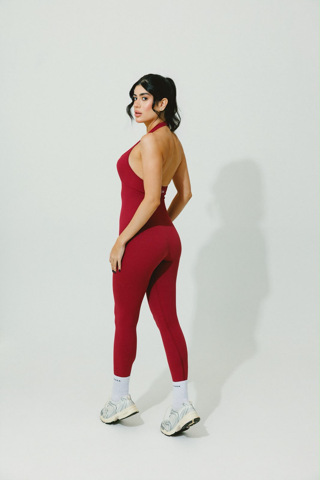 Macacão Seamless frente única - Vermelho Bordô