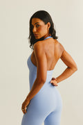 Macacão Seamless frente única - Azul Bebê
