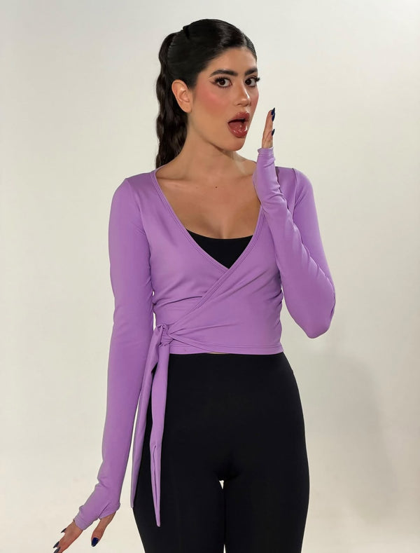 Blusa ballet - Lilás